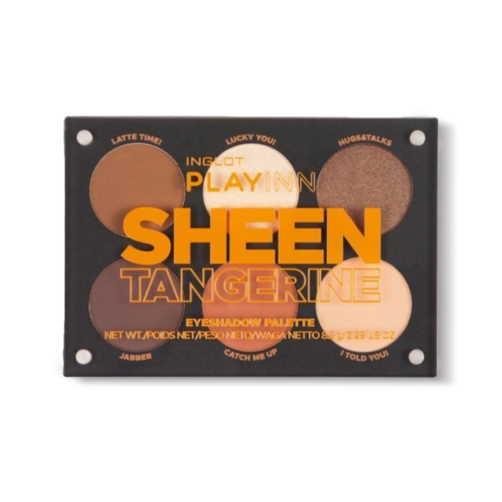 פלטה מגנטית ייחודית המכילה 6 צלליות Sheen Tangerine
