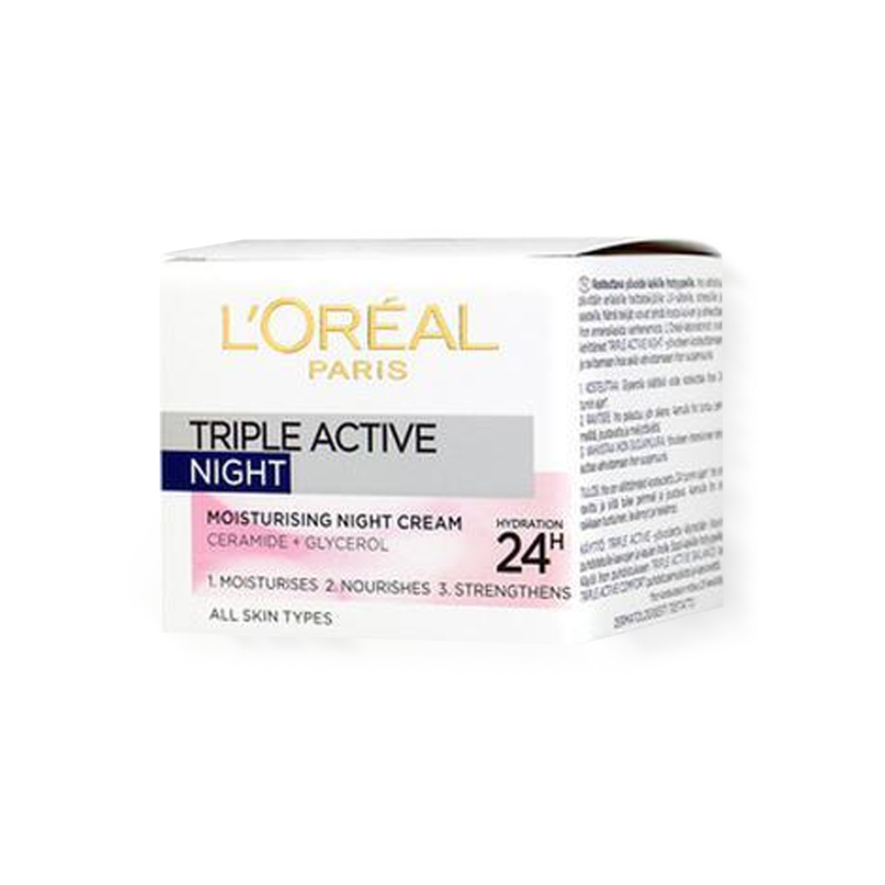 קרם לילה לכל סוגי העור פעולה משולשת Triple Active Night Cream