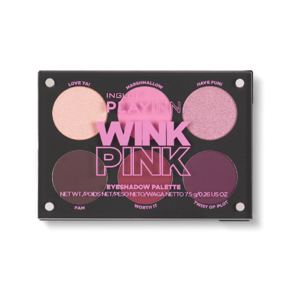 INGLOT PLAYINN WINK PINK EYE SHADOW PALETTE